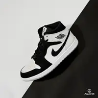 在飛比找蝦皮商城優惠-Nike Air Jordan 1 Mid 男 黑白 運動 