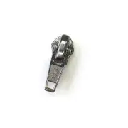 YKK #8C Nylon Coil Short Tab Slider Zipper Pull Nickel - 5 Pack
