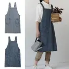 Antifouling Denim Apron Kitchen Aprons Household Cleaning Accessories