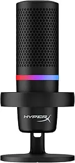 HyperX DuoCast - RGB USB Condenser Microphone for PC, PS5, PS4, Mac. Cardioid, Omnidirectional, Pop Filter, GAI Control, Gaming, Streaming, Podcasts, Twitch, YouTube, Discord, Black