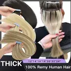 Tape in Russian Remy Human Hair Extensions Skin Weft Blonde Thick 60pcs Balayage