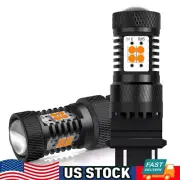 2PCS 3156 3056 3157 LED Turn Signal Corner DRL Light Bulbs Amber Canbus Ready (for: Renault)