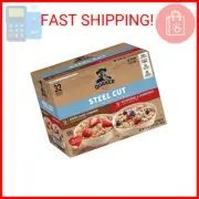 Quaker Steel Cut Quick 3-Minute Oatmeal, 2 Flavor Variety Pack, Individual Packe