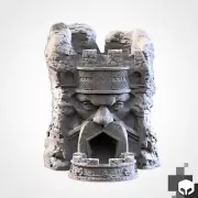 Dwarven Bastion 3d Printed Dice Tower Terrain for RPG Tabletop Wargaming
