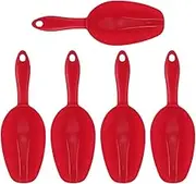 Hohopeti 5pcs Multi Use Ice Scoop Lightweight Kitchen Scoop for Coffee Tea Flour Grains and Ice Cubes Ergonomic Design for Effortless Serving and Easy Cleaning