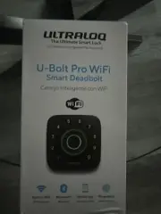 ULTRALOQ FINGE Bluetooth + Built-in WiFi + Door Sensor, Black with Satin Nickel