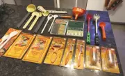 Hutzler Gerda Pedrini Little Knife Ekco Rubbermaid Slicers ladles egg timer 1974
