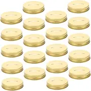 Zerodeko 20pcs Metal Lid for Jars Money Saving Cap Inserts Seal for Cards Coins Transform Your Regular Mouth Jars Into Savings Banks