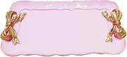 [ZHZXBDGQ] Rectangular Serving Platter Decorative Jewelry Dish Tray Holer Tray for Dessert Cake Cafe Home Decor-Violet