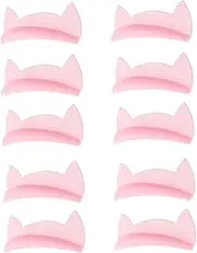 DECOMELODY Silicone Lash Lifting Rods Cat Ear Shape Lash Perm Isolation Pads Soft Reusable for Home Salon Use