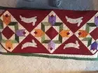 tulip and bunny table runner