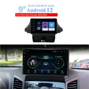 9" Android 12.0 Head Unit Stereo GPS Wifi Player For Chevrolet Orlando 2010-2016