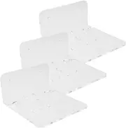 KICHOUSE Acrylic Floating Shelves Wall Mount for Monitor Camera Security Camera Speaker Stand Easy Installation