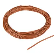 1mm Orange Leather Cord, 20m(22 Yards) Leather Twine Leather Strings