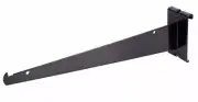 Shelf Bracket Hardware Garage Storage for Glass Shelving 12" Black Pack of 48