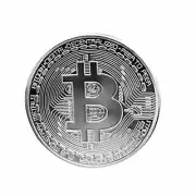 ARTIBETTER 10pcs Original Bitcoin Collectors Coin (Silver)