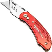 Amazon Basics Folding Utility Knife - Lightweight Aluminum Body