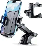 SUUSON Car Phone Holder Mount Dashboard Windshield YYBK-18 - Black