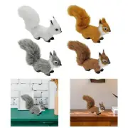 Plush Squirrel Ornament Decor Squirrel Stuffed Toys Plush Stuffed Squirrel