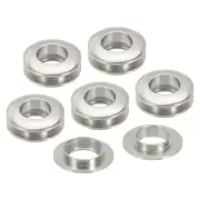 15.5mm(5/8 Inch) Brass Hole Eyelet, 6 Pcs Arc Surface Grommets, Imitation Silver