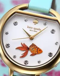 在飛比找Yahoo!奇摩拍賣優惠-Kate Spade (代購) 金魚 魚缸 水鑽 手錶 Ti