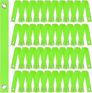 uxcell 40-Pack Tree Straps for Staking,1.5 Inch x 15.7 Inch Tree Support Straps Nylon Tree Strap for Leaning Tree Protection/Plant Support, Straightening[Fluorescent Green]