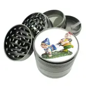 Gnomes D8 Titanium Grinder 4 Piece Magnetic Hand Mueller Folklore Garden Statue
