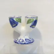 Gatehouse Studio Pottery Edinburgh Spongeware Double Egg Cup/Mini Vase, NICE!