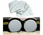 Set of 4 Motorhome Tire Covers - 80cm Diameter for Trailers, Motorhomes, Cars, Trucks and Motorhomes