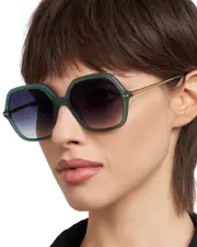 Isabel Marant Geometric Sunglasses, 56mm