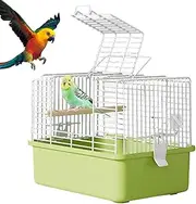 Bird Travel Carrier,Detachable Cockatiel Cage - Lightweight Flight Birdcages, Waterproof Travel Aviary for Transporting, Outdoor Use