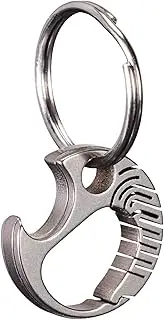 [Fortedgear] FGKC1 Mini EDC Titanium Keyring, Quick Release Mini Titanium Carabiner Keychain Ring, Micro Carabiner Key Holder for Men