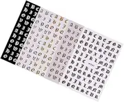 5 Pcs Letter Alphabet DIY Nail Art Stickers Tips Decoration Decals Stencils