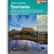 Hema Maps Tasmania Atlas and Guide Featuring 15 Top 4WD Tracks to Explore
