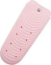 CRILSTYLEO Curling Iron Silicone Pad Flat Iron Holder Bag for Heat Safety for Stylists Travelers