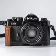 Camera Hand Wooden Grip Base Holder L-shape Board For Nikon FE FE2 FM FM2 FM3A