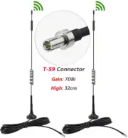 2-Pack 4G LTE Antenna 7dBi Magnetic TS9 Antenna For MiFi Mobile Hotspot Router