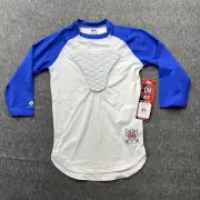 McDavid HEX® Sternum Padded 3/4 Sleeve Baseball Shirt YM Royal Blue
