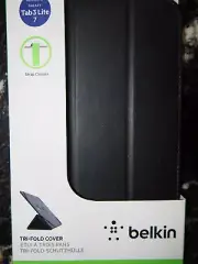 Belkin Case For Galaxy Tab3 Lite 7 Black Tri-Fold -Cover Brand New