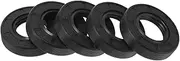 X AUTOHAUX Universal Oil Seal TG4 Lip Seal Ring Rotary Shaft Seal 30x55x12mm High Pressure NBR Rubber Black 5 Pcs