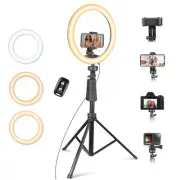 12" Ring Light with Tripod Stand and Phone Holder,Selfie LED Lighting with 62...
