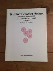 Suzuki Recorder School Soprano Recorder Accompaniment Part Vol 3 New (1438)