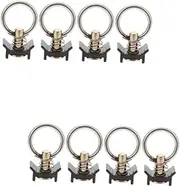 8 Pcs E Track Accessories Single Fitting L Track Rail L Track Anchor Point Bolt on Fitting Kit L Track Accessories Accessories Stainless The Spring Steel Round