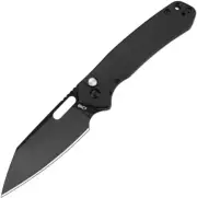 CJRB Pyrite Button Lock. Black stonewash finish AR-RPM9 stainless blade. Blac...