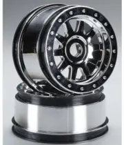 NEW HPI Super 5SC Flux TR-10 Glue-Lock Wheel Chrome (120x60mm) (2) 108325