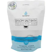 Bathefex Fragrance Free Epsom Salt Bath, 1.4kg