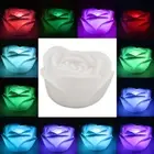 4 Pcs LED Rose Candle Light Flameless Smokeless Colorful LED Decorative Light HE