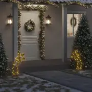vidaXL Christmas Light Decoration with Spikes Meteor 80 LEDs 24.4"