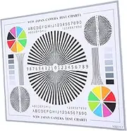 MERRYHAPY Lens Test Chart Security Camera Lens Test Chart Focus Alignment Tool Color Wheel Chart CCTV Installation Calibration Card for Indoor and Outdoor Monitoring