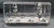 HOn3 SCALE 9" SINGLE TRACK DISPLAY CASE - WINTER SCENE- FOR ANY HOn3 TRAIN